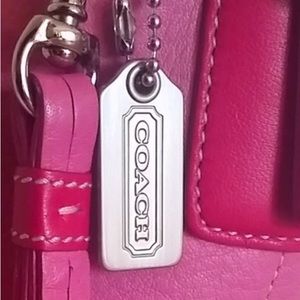 COACH SLIM DUFFLE PINK PEBBLED LEATHER ADJUSTABLE CROSSBODY - RARE